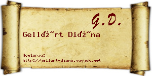Gellért Diána névjegykártya